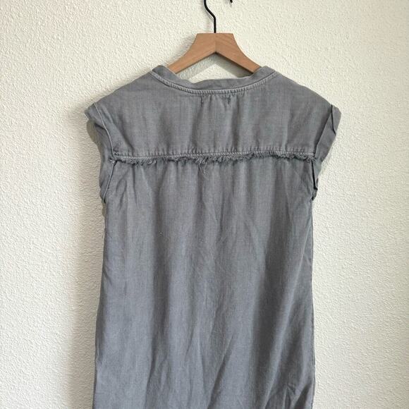 Cloth & Stone Women's XS Grey Casual Sleeveless Dress Boho Minimal Tencel - Picture 5 of 12